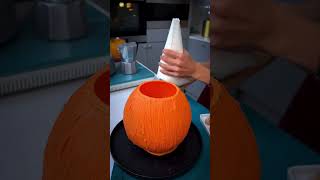 🎃 Tiramisu Halloween en tête de citrouille #Shorts