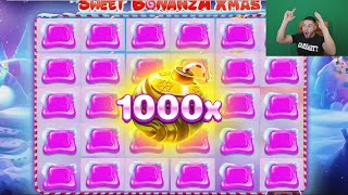 НАКОНЕЦ ТО ЗАНЁС Х1100 по СОЧНОЙ СТАВКЕ в SWEET BONANZA XMAS