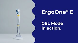 ErgoOne® E electronic pipette in GEL mode