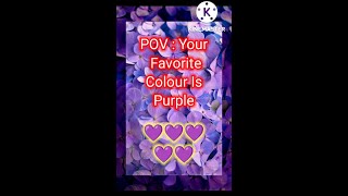 POV : your favorite colour is purple 💜💜 / #shorts #trending #viral #bts #btsarmy  #btsshorts / kdisa