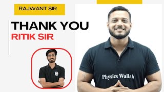 Rajwant Sir Salute 💖❤ to Ritik Sir in Live Class | Rajwant Sir Pw | Arjuna 2025