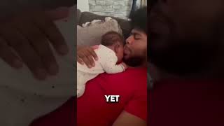 A Newborn’s reaction to Daddy’s kiss was unexpected! Yet Adorable!