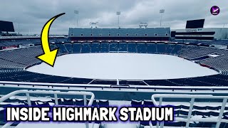 READY FOR MONDAY! Inside Highmark Stadium! Snow Covered The Pitch Before Buffalo Bills vs Steelers