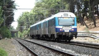 (HD)Trains between Agios Stefanos and Krioneri