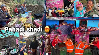 Pahadi wedding ❤️ | pahadi shadi | village lifestyle in pahadi #pahadilifestyle #viral #pahadi