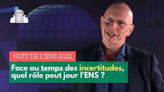 Face aux incertitudes, quel rôle peut jouer l'ENS ? - Entretien avec Frédéric Worms | ENS-PSL