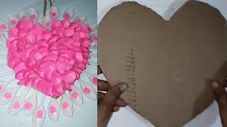 Amazing Home Decoration Ideas| waste cardboard and spoons| paper flowers