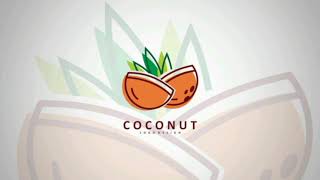 tutorial vector. coconut