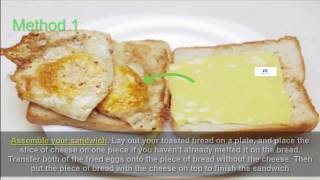 How to make fried egg sandwich/bacon sandwich easily at home