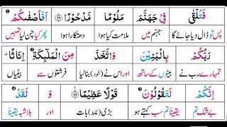 P15TF145 Tafseer Ul Quran Para 15 Surah Al   Isra Ayaat 40   60