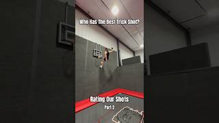 Rating Our Trick Shots pt.2 #victory #sports #youtubeshorts #shorts #viral #funny #trickshots #gym