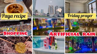 Paya recipe | Friday prayer | shopping | artificial rain | Ummemariyam #vlog