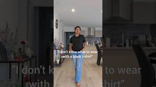 How To Style Black T-shirt 😎 #ytshorts #foryoupage #shorts