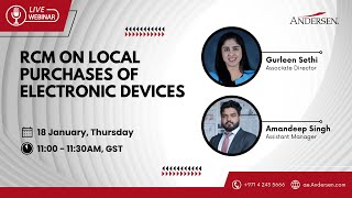 Webinar: RCM on Local Purchases of Electronic Devices