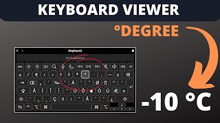 How to type degree° symbol on Mac: Keyboard Viewer