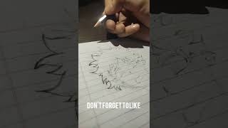 Drawing Deku From My Hero Academia (Half Detailed) #shorts