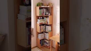 This bookshelf fixes your awkward room corners!