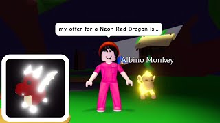 my offer for Neon Red Dragon in adoptme🐏😋