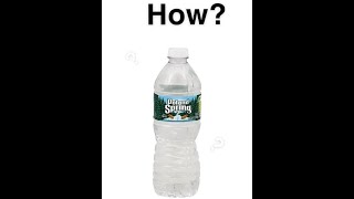 How to open a water bottle