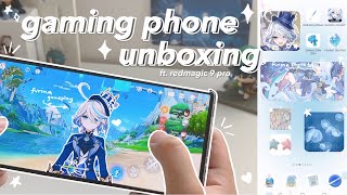 🪼 gaming phone unboxing ft. genshin - REDMAGIC 9 pro, graphics & gameplay, phone transformation