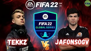 TEKKZ VS J AFONSO - FIFA 22 GLOBAL SERIES QUALIFY 4 | PRÓ VS PRÓ