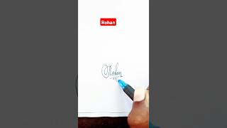 Cursive Signature | Rohan | Sk cursive art ✅