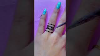 #shorts || Ring mehndi design for beginners ||