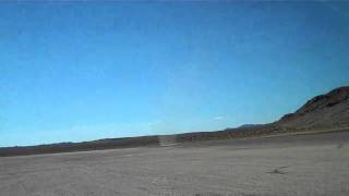 Chasing a Dust Devil on Soggy Dry Lake Bed