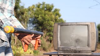 Canon Gun Vs Tv | Experiment