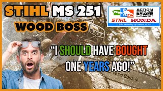 The STIHL MS 251 WOOD BOSS® Chainsaw is a real powerhouse