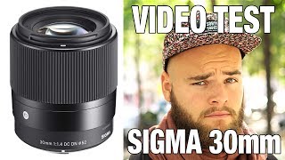 Best video lens for Sony cameras !! SIGMA 30mm f/1.4