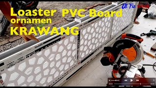 Loaster ornamen krawang cnc pvc board  rangka aluminium | PKL SMKN 1 Selong