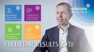 Umicore Full Year Results 2018