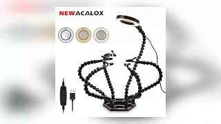 NEWACALOX Third Hand Soldering PCB Holder Tool Helping Hands Crafts Hobby