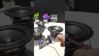 4inch MiD speaker sound testing 6ohm 25 watt #bass #amplifierboard #audio #speaker