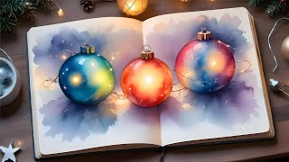 Create Your Own MAGICAL Christmas Ornaments with Watercolor Painting!