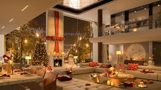 Christmas Jazz Serenity 2025 🎄 4K Luxurious Penthouse Lounge with Soothing Tunes for Relaxation