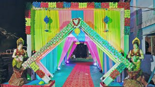 kasa Mandap Decoration || hardiki mandap decoration talwada || #mandap #trend #get #stylish