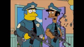 Simpsonovi Šerif Wiggum a policejní zátah