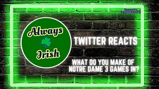 Twitter Reacts☘️To Notre Dame's First 3 Games