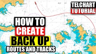 How to create Backup and copy routes / voyage plan  on Telchart / ECS