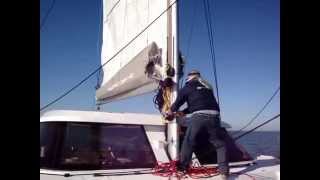 NAUTITECH OPEN 40 RAISING MAINSAIL