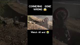 Cornering Gone Wrong 😱 #trending #ktmduke #superduke #duke1290