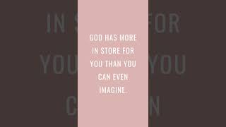 GOD HAS MORE IN