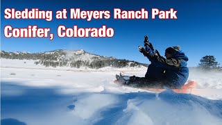 Sledding Hills at Meyers Ranch Park/ Conifer Colorado