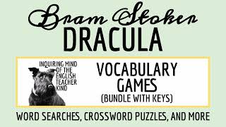 Dracula by Bram Stoker Vocabulary Games for High School