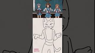 Toca Toca anime dance - Puss In Boot #shorts #animationmeme