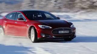 Tesla Winter Challenge on snow and ice