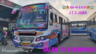 🔥🚍 JTS JANA Bus 🚍🔥 | Salem to Krishnagiri | NH-44 RACER | Full bus view | BS4 | Travel_with_RasnA