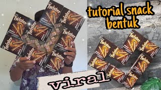 Cara membuat buket snack bentuk love || twister love || Pocky love viral tiktok